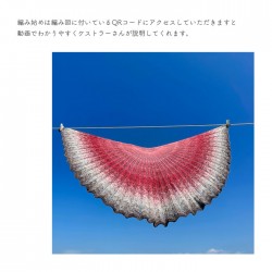 編み物 キット 毛糸 編み図 Woolly Hugs(ウーリーハグズ) BOBBEL COTTONの360° Shawl(360° ショール) 柳屋 Bernd Kestler(ベルンド・ケストラー) コラボ