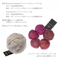 編み物 キット 毛糸 書籍 セット SCHOPPEL(ショッペル) 「ベルンド・ケストラーのマーリング編み」と Banana Shawl(バナナショール)