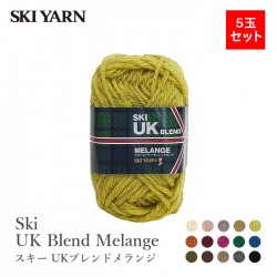 毛糸 まとめ買い 5玉 極太 ウール 100％ / SKI YARN(スキー毛糸) スキー UKブレンドメランジ 5玉セット 秋冬