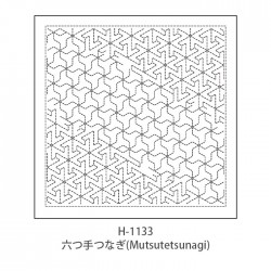 刺し子 花ふきん 布 さしこ Olympus(オリムパス) 刺し子の花ふきん布パック  和(Nagomi) 布パック(白)