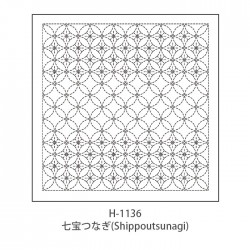 刺し子 花ふきん 布 さしこ Olympus(オリムパス) 刺し子の花ふきん布パック  和(Nagomi) 布パック(白)